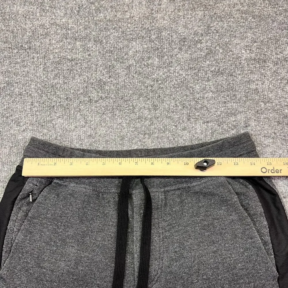 Lululemon Jogger Pants Mens M Gray French Terry Elastic Waist Pockets Athletic
